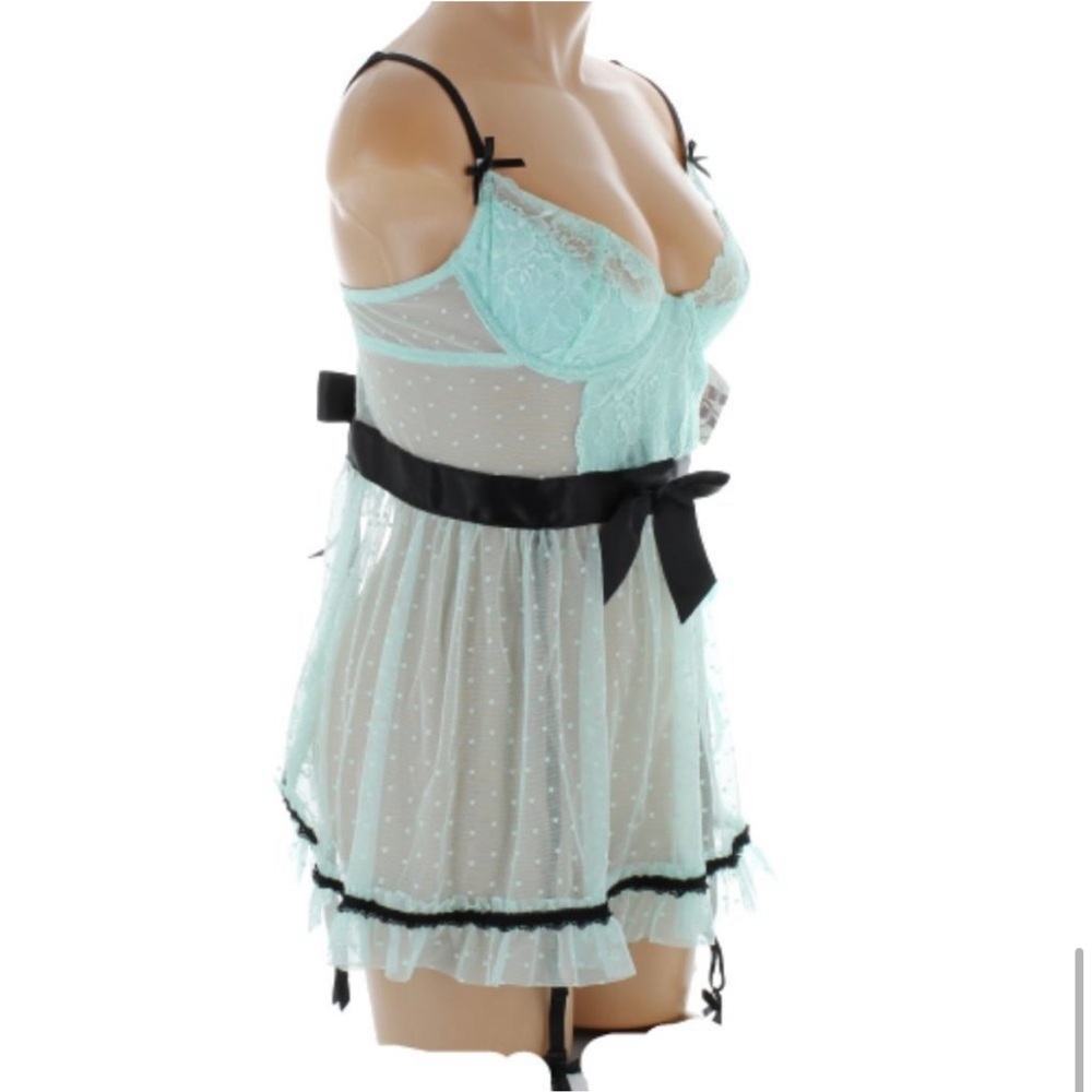 G String
Deamgirl Lace Apron Babydoll With G-
string - Picture 4 of 11